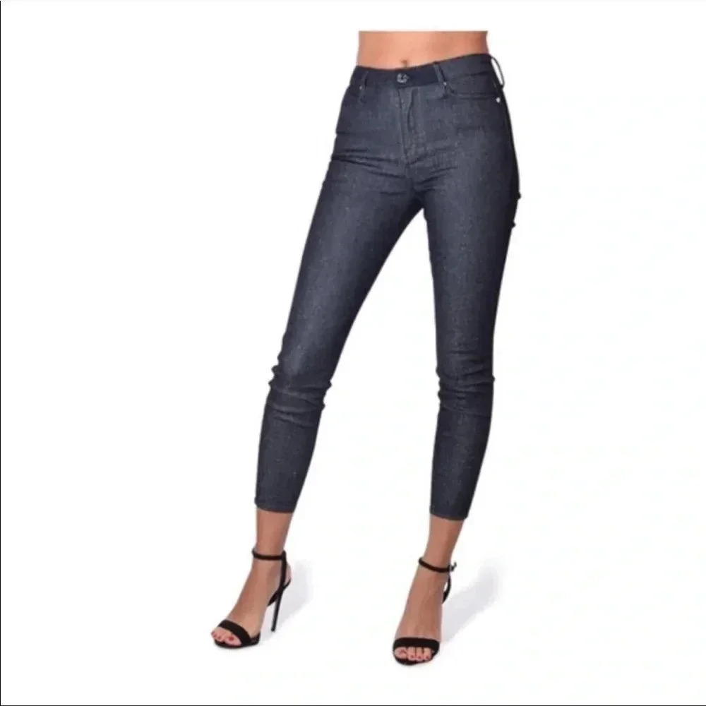RtA madrid shimmer coated skinny denim